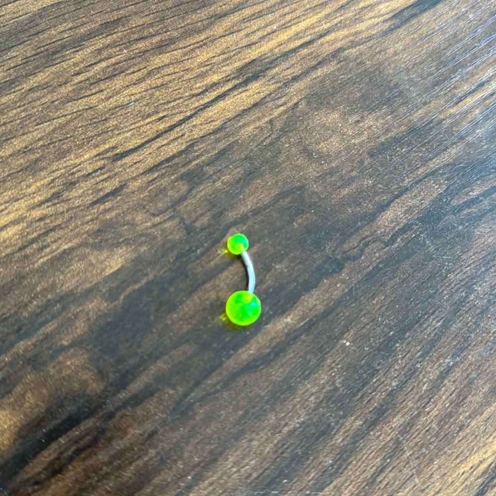 Bright Neon Green Bellyring